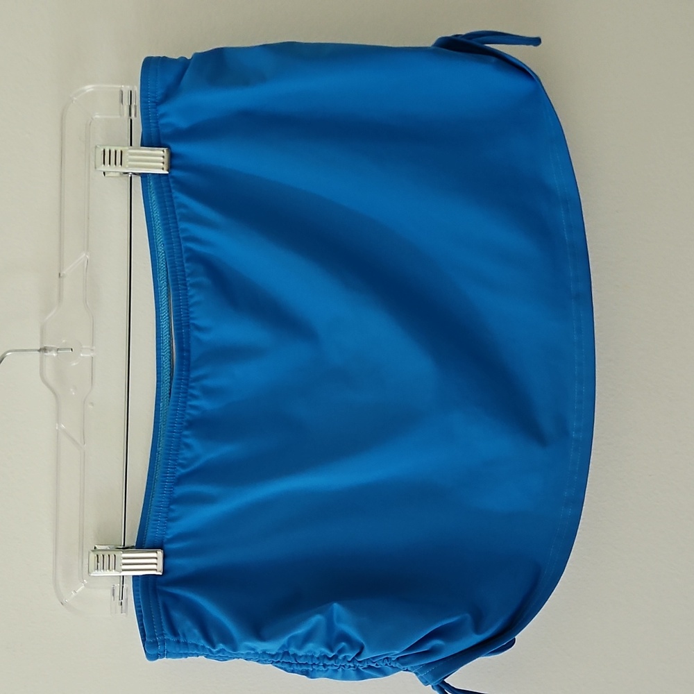 Land's End Two Piece Halter Tankini And Skort Set Bikini Blue Size 10 - Picture 9 of 14